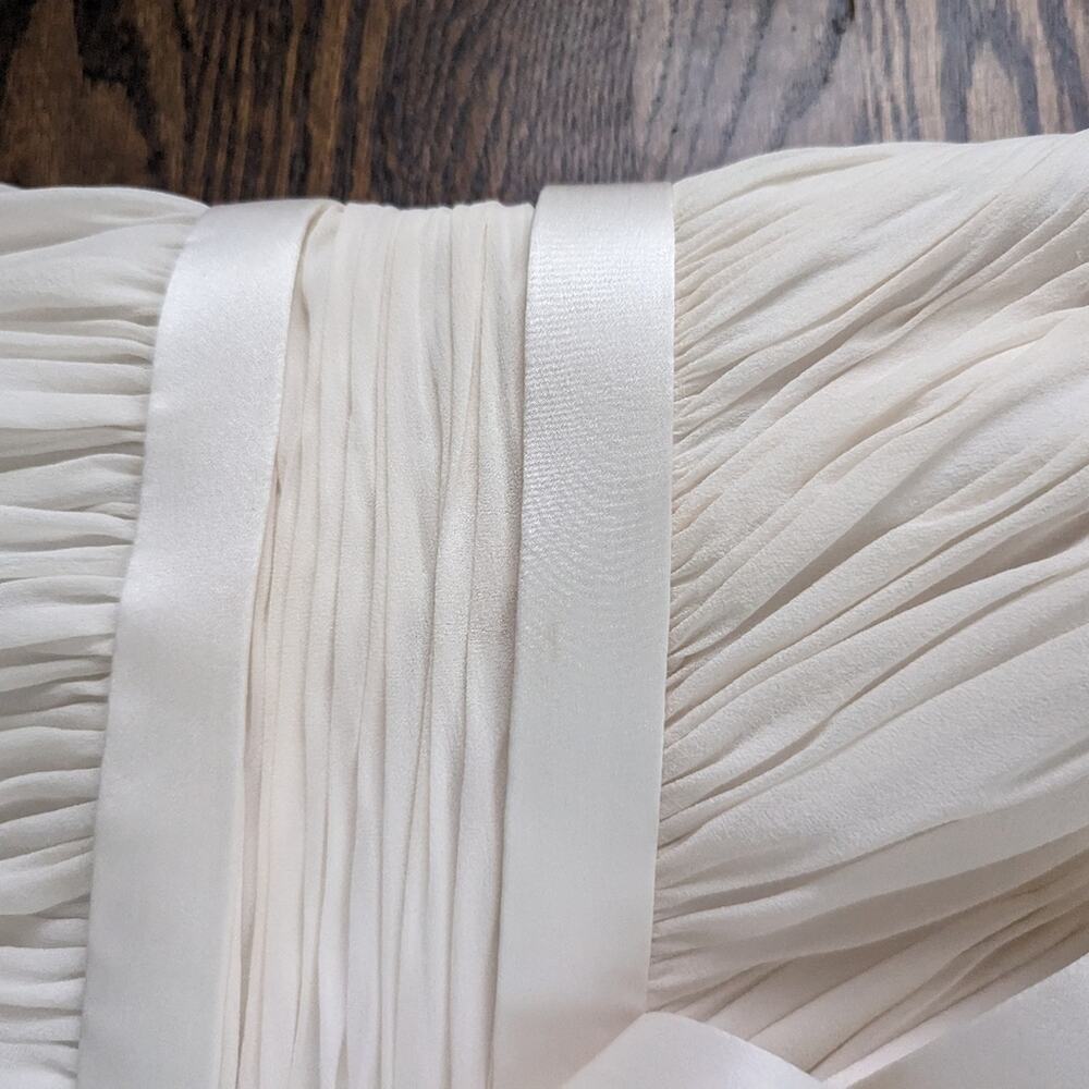 Women's Marchessa Nottee Cream Ivory Bow Dress Size 8 Bridal  Wedding Mini - Picture 5 of 10